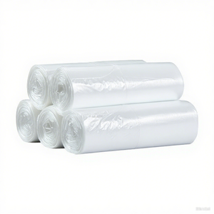 Sacs à ordures à cordon de serrage blancs légèrement transparents épaissis, résistants aux fuites, parfaits <span class=keywords><strong>pour</strong></span> le tri des déchets, idéaux <span class=keywords><strong>pour</strong></span> les cabines de ligne aérienne - Product Image 1