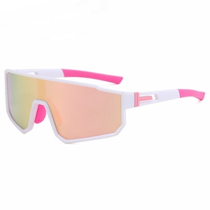 แว่นกันแดดทรงสปอร์ตเลนส์ชิ้นเดียวขนาดใหญ่สำหรับกีฬากลางแจ้ง ป้องกันรังสียูวี 400 โพลาไรซ์ Cat3 - Product Image 5