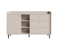 Ensemble de meubles de chambre principale de luxe écologique et peu encombrant, avec table de chevet et commode à glissières métalliques lisses, vente en gros