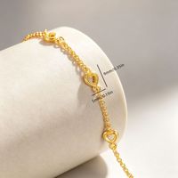Bracelet chaîne cœur minimaliste en argent sterling 925 au design unique pour femme, bijou délicat pour le quotidien, cadeau de fête