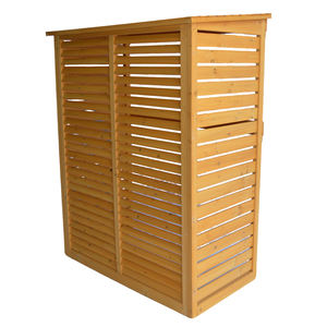 Clôture <span class=keywords><strong>de</strong></span> <span class=keywords><strong>jardin</strong></span> en bois à lattes pour climatiseur, écran <span class=keywords><strong>de</strong></span> protection facile à installer, cache-poubelle extérieur pour la décoration du <span class=keywords><strong>jardin</strong></span> - Product Image 2