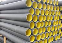 Tubes en plastique à double paroi ondulés DN300 DN400 DN500 DN600 DN800 DN1000 DN1200 HDPE