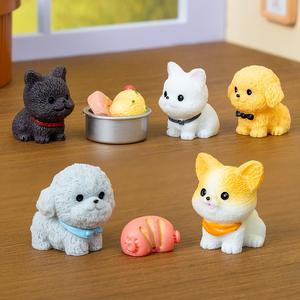 อุปกรณ์ตกแต่งภูมิทัศน์บ้านตุ๊กตาลูกสุนัขขนาดเล็กอุปกรณ์ตกแต่งบ้านสัตว์เลี้ยงบรรยากาศการตกแต่งภายในรถ - Product Image 2