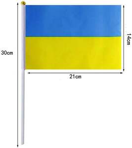 На заказ, высококачественный 100% полиэстер, палестин, ручной флаг с палкой для автомобильного страхового образовательного туристического агентства - Product Image 6