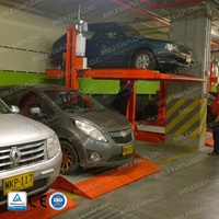 Système de stationnement vertical à double niveau 2700 kg, élévateur de stationnement à deux poteaux pour 2 voitures