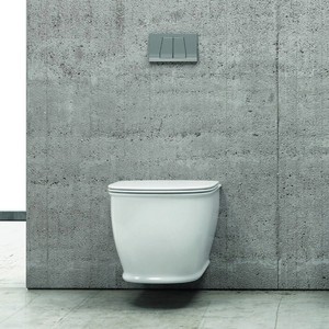 Kamalu Genta-100S WC sospeso a muro senza posizione con serbatoio a doppio filo a serbatoio a chiusura morbida include telecomando per uso bagno - Product Image 5