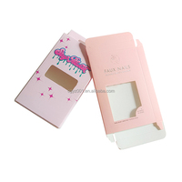 Boîte à ongles rectangulaire ZJ-095 au prix d'usine pour ongles en vison personnalisés, boîte d'emballage à paillettes, très bon marché