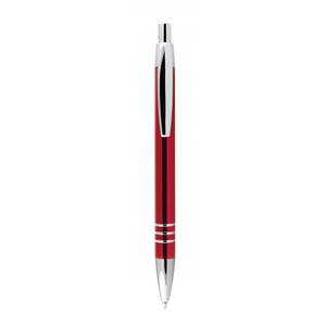 Penna a Sfera in Alluminio Rossa da 1,0 mm con Logo Personalizzato, Penna Promozionale Sportiva a Scatto - Product Image 3