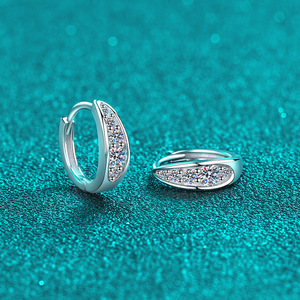 Bijoux fins boucles d'oreilles à la mode 925 en argent Sterling Vvs1 Moissanite diamant classique Cycle <span class=keywords><strong>vertueux</strong></span> conception boucles d'oreilles pour <span class=keywords><strong>les</strong></span> femmes - Product Image 3