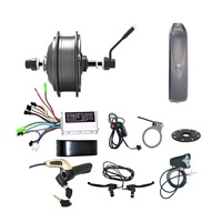 Kit de conversion de vélo électrique 350 watts LED LCD 24v 250w moyeu moteur kit de vélo électrique 36v 350 w avec boîtier de batterie