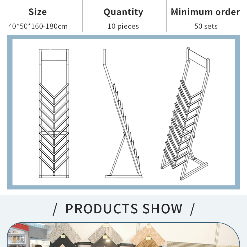 Custom 12 Tier Portable Quartz Tower Rack Granite Marble Showroom Display Racks Metal Ceramic Stone Floor Stand For Tile