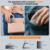 Q2.2 Station de charge sans fil magnétique 3-en-1 25W, support pliable pour iPhone 15 16, chargeur de téléphone portable multifonctionnel