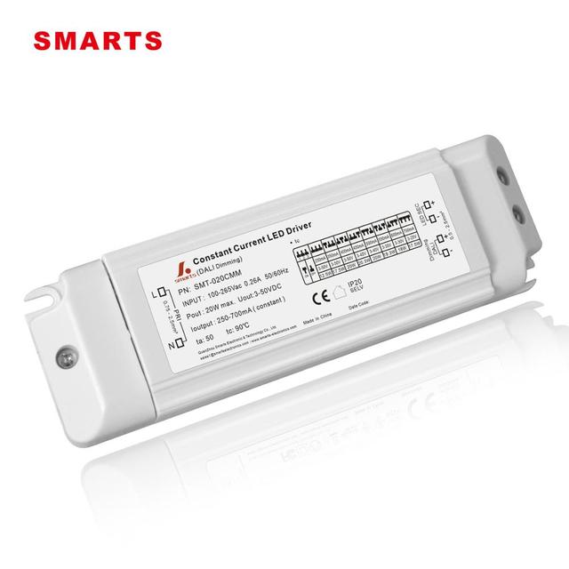 500ma 550ma 600ma Constant Current Dali Dimmable Led Driver for Strip Led 5 Years Warranty