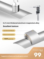 Rideaux occultants automatiques à lames en aluminium électriques, batterie au lithium, application Mijia, télécommande intelligente pour cuisine, salle de bain, bureau