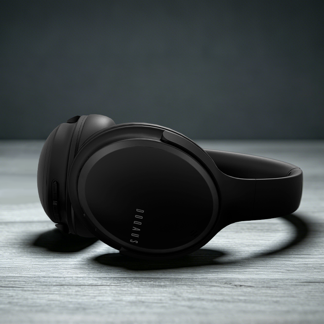 DOQAUS Hybrid Headphone Factory OEM Gaming Wireless Headset BT 6.0 Headphones Hifi Stereo Bass ANC Headband Earphone