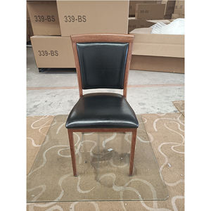 Sillas de comedor Silla moderna para restaurante Comedor Marco de metal Silla Marco de diseño de madera - Product Image 3