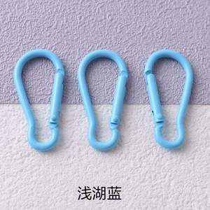Mosquetón con forma de calabaza Tongjin de 5 cm, llavero de aleación, hebilla para mochila, accesorio DIY, azul claro - Product Image 1