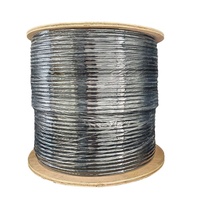 Kabel LAN SURELINK 4 pasang untuk luar ruangan, eksternal, 23AWG, berlapis gel, kabel UTP Cat6 dengan gel