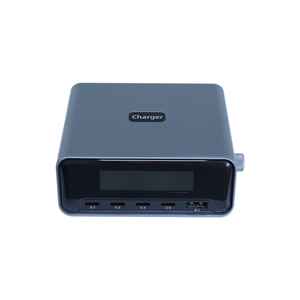 Cargador SEAVIEW 100W <span class=keywords><strong>PD3</strong></span>.<span class=keywords><strong>0</strong></span> con 4 Puertos Tipo C, 1 Puerto USB A, Pantalla LCD TFT de 2.25 Pulgadas, Protección Contra Sobrecorriente y Sobretensión para Transmisiones en Vivo - Product Image 2