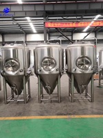 Cuve de Fermentation Conique 1000L en SUS304 avec Enveloppe Chauffante pour Brasserie Artisanale, Certifiée CE PED, Expédition Mondiale