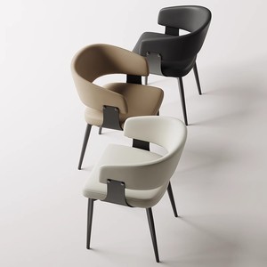 Italienischer Minimalistischer Moderner Eisen-Armstuhl für Hotel, Villa, Restaurants, Luxuriöse Hochwertige Designer-Gewerbemöbel <span class=keywords><strong>JIFU</strong></span> - Product Image 2