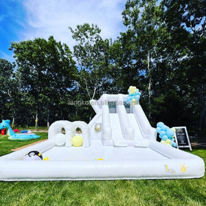 Castillo Inflable de PVC, Color Blanco, Precio Económico, Ampliamente Utilizado para Fiestas, Brincolines - Product Image 1