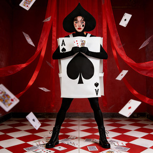 Ensemble de jeu de rôle As de Pique - <span class=keywords><strong>Déguisement</strong></span> de <span class=keywords><strong>carte</strong></span> pour couple, costume de fête sur le thème d'Alice - Product Image 3
