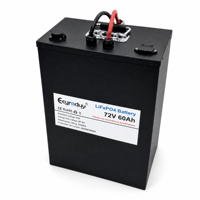 Batterie au lithium LifePO4 personnalisée 72V 30~60Ah pour chariot de golf électrique, vélo électrique, autolaveuse industrielle, cycle profond
