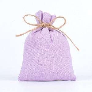 Bolsa de regalo con cordón de yute de lujo de 8*10cm, bolsa de joyería sedosa con logotipo personalizado OEM, bolsa de seda reciclable, Material de boda - Product Image 1