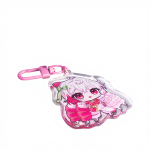 Chaveiro de Acrílico Ecológico Personalizado com Efeito Holográfico Arco-Íris, Tema Anime, Amostra Grátis - Product Image 1