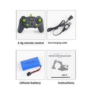 Excavatrice radiocommandée en alliage 1:14, 2,4 GHz, 28 canaux, rotation illimitée, jouet véhicule de construction RC <span class=keywords><strong>Huina</strong></span> <span class=keywords><strong>1593</strong></span> - Product Image 6