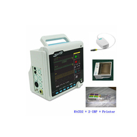 Moniteur médical multiparamétrique vétérinaire ROBIN CMS6000 avec écran tactile couleur TFT LCD 8 pouces, ECG/SpO2/NIBP