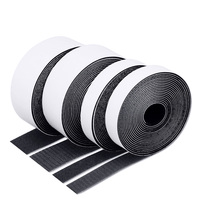 Ruban auto-adhésif en velcro en nylon personnalisé en usine, dos souple, crochet et boucle velcro résistant pour vêtements