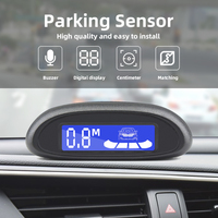 Système de capteurs de stationnement automatique pour voiture avec radar de recul, écran LCD et avertisseur sonore 12V DC