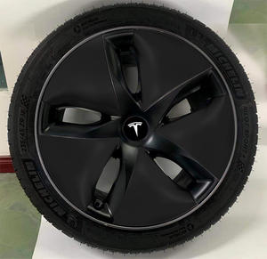 Piezas de coche personalizadas, cubierta de rueda de Hubcap central ABS para <span class=keywords><strong>Tesla</strong></span> modelo 3 - Product Image 4