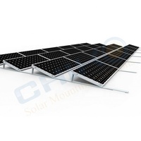 Système de montage solaire universel pour toit plat à usage domestique, résistant aux vents de 60 m/s et aux charges de neige de 1,8 kN/m², prend en charge 10 panneaux