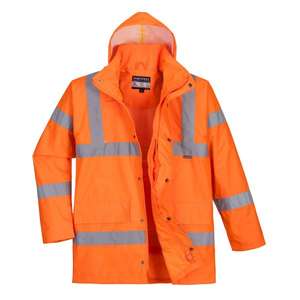 PORTWEST - RT60ORRM High visibility breathable <b>orange</b> <b>jacket</b> - EAN 5036108157709 <b>HI</b>-<b>VIS</b> WORKWEAR - Product Image 1