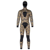 Combinaison de plongée en néoprène pour homme, 5 mm, 6 mm, 7 mm, haute qualité, avec capuche, pour la pêche sous-marine, imprimée, chaude, logo frontal, grande taille, vente en gros