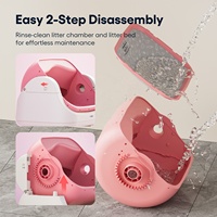Pour Autoscooper 12 Lite, litière automatique pour chat intelligente, haute capacité, écologique, facile à nettoyer, anti-odeurs, avec design à ouverture supérieure