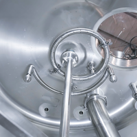 Tiantai 5000L 50HL 40BBL équipement de bière semi-auto à vapeur à deux navires en acier inoxydable à vendre