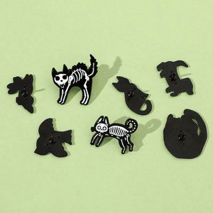 Nouvel Arrivage : Pins en émail fantaisie, motifs Crâne de dessin animé, Halloween, Fantôme, pour chapeaux, broches et vêtements, en gros et à prix abordable - Product Image 4