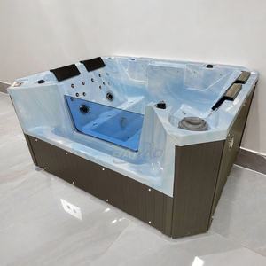 Bain à remous extérieur moderne Yacuzzi avec <span class=keywords><strong>coque</strong></span> en acrylique, bain à remous pour 4 personnes, baignoire de massage pour jardin, usage domestique - Product Image 2