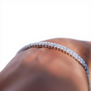 Trending Marquise Lab Grown Diamond IGI Certification Tennis Bracelet 10K 14K 18K <b>Solid</b> <b>Gold</b> Color DEF Clarity VS VVS Clarity - Product Image 4