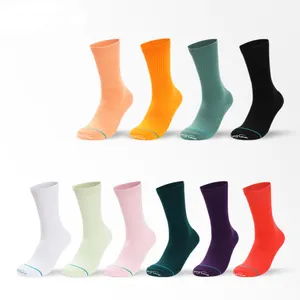 Wholesale cheap price oem towel massage bottom midtube candy color summer casual sports socks