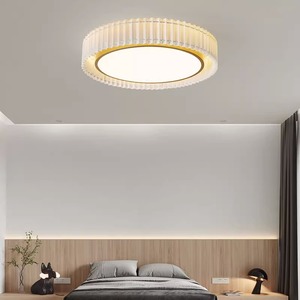 Vintage Warm Minimalist Pleated <b>Ceiling</b> <b>Light</b> Instagram-Worthy Modern Design <b>for</b> Bedroom Dining <b>Room</b> Study <b>Room</b> Wabi-Sabi Style - Product Image 1