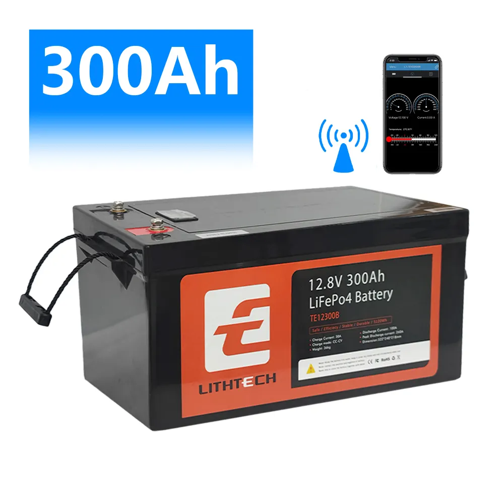 LifePo4 12V 에너지 저장 배터리 24V 48V 50Ah 100Ah 200Ah 300Ah 400Ah 리튬 철 인산염 LifePo4 배터리 (BMS 포함)