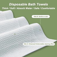 Disposable Bath Towel Skin Friendly Water Absorbing Towel for Hotel Shower and Hair Washing Use Wholesale
