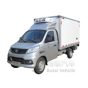 1.5 tấn tải nhỏ đơn Cab Mini tủ lạnh mát van xe tải Mini lạnh van xe tải foton thực phẩm đông lạnh xe tải