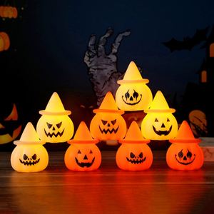 Party Decoration <b>Witch</b> <b>Hat</b> Lights Halloween Led Pumpkin Candle Decor - Product Image 1