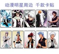 58 Styles 10 pièces/ensemble cristal Shingeki No Kyojin Kuroshitsuji blanchiment Anime autocollants pour crédit débit ID Bus carte papier artisanat